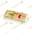 Trampa Para Roedores | Ratón | Ratas | Madera | 17x8cm