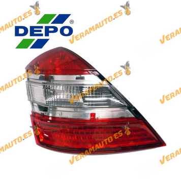 Tail Light Mercedes S-Class W221 from 2005 to 2009 Left Rear LED Without Lamp Holder | DEPO Brand | Similar OEM 2218200166