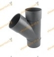 Derivación PVC M-H con Injerto a Tubo en Ángulo de 45º | Diámetro de 90 mm