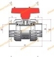 Solvent Ball Connection Valve | diameter 50mm