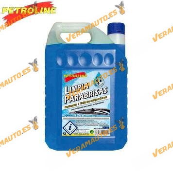 PETROLINE Low Temperature Blue Perfumed Windscreen Washer | Easily Dissolves Greases | Oils | Organic Residues