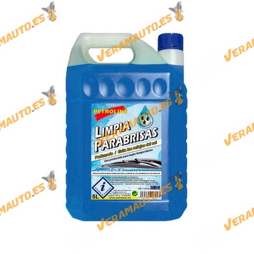 PETROLINE Low Temperature Blue Perfumed Windscreen Washer | Easily Dissolves Greases | Oils | Organic Residues
