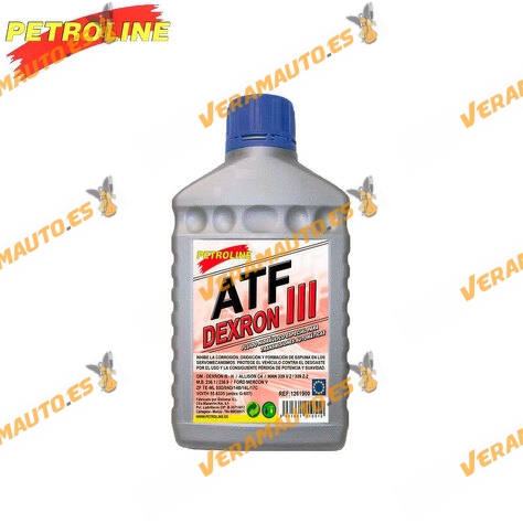 Hydraulic Fluid A.T.F. DEXRON III Red by PETROLINE | Automatic Transmission | Power Steering | 1 Litre