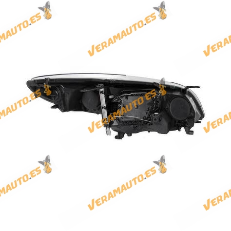 Headlight Magneti Marelli Renault Megane III from 2012 to 2013 Left | H7+H7 | Electric Black Background