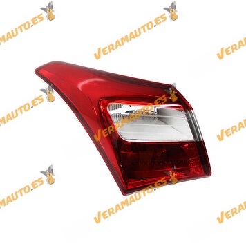 Tail Light Hyundai I 30 from 2012 to 2017 Exterior Left Rear in Wing 3 and 5 Doors Without Lamp Holder OEM Similar 92410A5020
