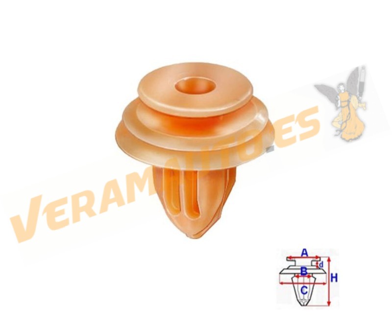 Set of 10 Staples Trim and Interior Trim For Honda Accord | Civic | CR-V | FRV | Jazz | OEM 91560S6A003