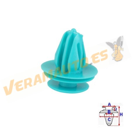 Set of 10 Staples Trim and Interior Trim For Honda Accord | Civic | CR-V | FRV | Jazz | OEM 91560S6A003