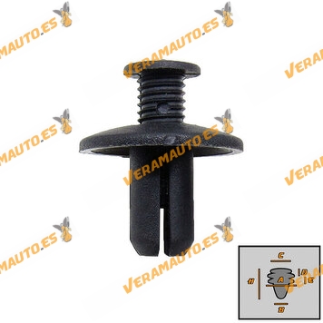Set de Grapas Mitsubishi Fijación de Tapizados y Salpicadero | Volvo Fijación Protector Paso de Rueda | OEM MB253964