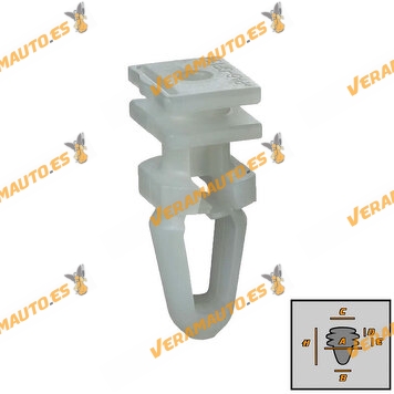 Set de Grapas BMW Serie 3 | Serie 5 | Serie 7 | X3 | Fijación Cantonera | Faldon inferior de Puerta | OEM 51471928808