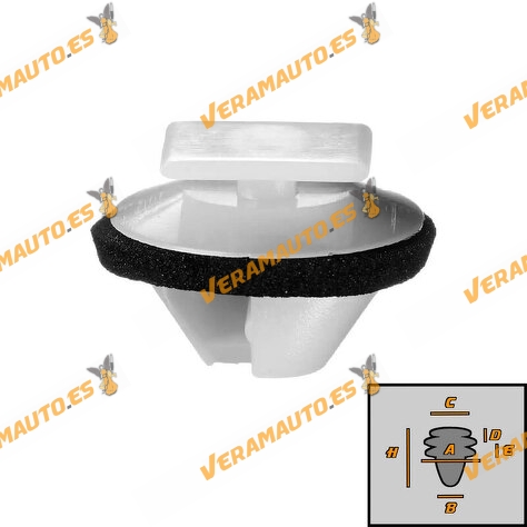 Set of 5 Rear Fender Clips Land Rover Range Rover (L405) | Evoque | Range Rover Sport | OEM Similar to LR031670