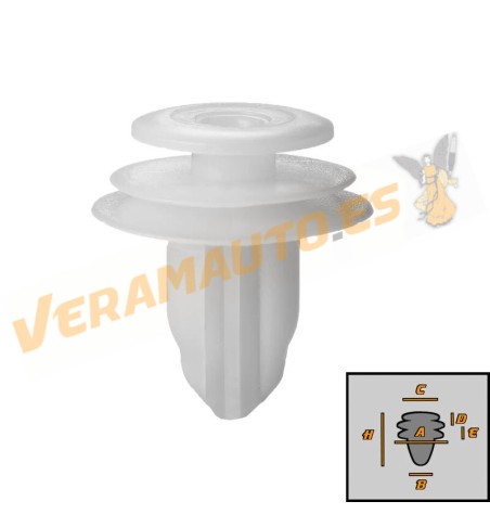 Set of 10 Staples Trim and Interior Trim For Honda Accord | Civic | CR-V | FRV | Jazz | OEM 91560S6A003