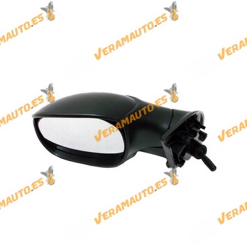Rear view Mirror Citroen C3 from 2002 to 2009 Mechanical Control Left Black Cover | Similar to 8148FG 8149FG