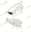 Protección Bajo Motor Kia Sportage de 2015 a 2020 | Cubre Carter ABS + PVC | OEM Similar 29110-F1000