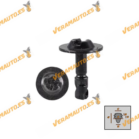 Set de Tornillos Metálicos Audi | Mercedes | BMW | Peugeot para Protección Bajo Motor OEM A0009980795