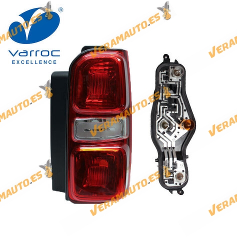Right Tail Light VARROC Citroen Jumpy | Peugeot Expert | Opel Vivaro Zafira | Toyota Proace | OEM Similar to 9808243080