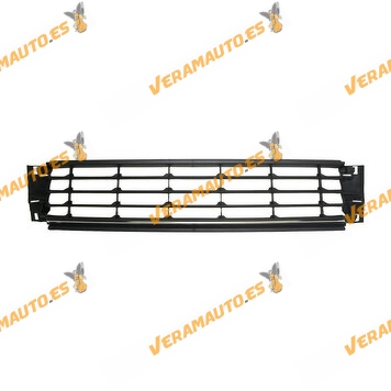 Bumper Center Grille Volkswagen Polo 6R from 2014 to 2017 With Chrome Trim OEM Similar to 6C0853671NRYP