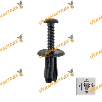 Set de Grapas Lancia | Renault 5 Express| Seat para Múltiples Usos OEM Similar a 7556533