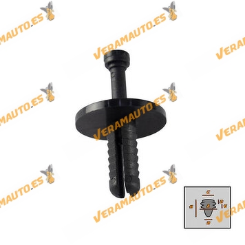 Set de Grapas BMW Serie 3 | 5 | 7 | X1 | X5 | X6 | Z4 para Motor | Salpicadero OEM 51471919209