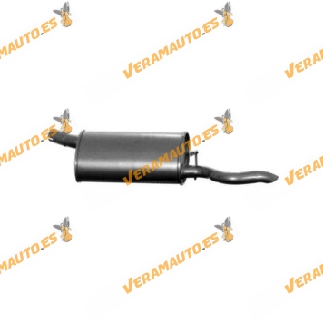 Rear Exhaust Silencer Opel Corsa A | Reysil | 3 and 5 door 1982 to 1994 | 1.0 | 1.2 | 1.3 | 1.4 Petrol 8v | OEM 852049