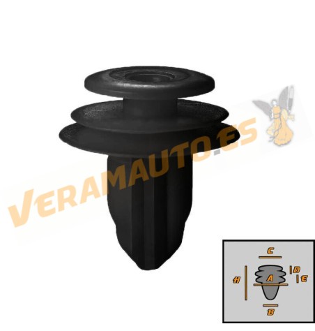 Set of 10 Staples Trim and Interior Trim For Honda Accord | Civic | CR-V | FRV | Jazz | OEM 91560S6A003