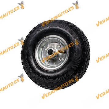 Pneumatic Sack Truck Wheel | Galvanized Metal Rim | Wheel Diameter of 260 mm