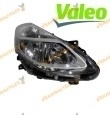 Faro Renault Clio III de 2009 a 2012 | Derecho | VALEO | Fondo Plateado | Sin Motor | Para Lámparas H7 + H7 | OEM 7701072005