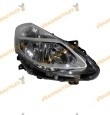 Faro Renault Clio III de 2009 a 2012 | Derecho | VALEO | Fondo Plateado | Sin Motor | Para Lámparas H7 + H7 | OEM 7701072005