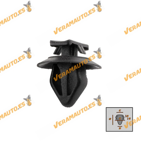 Set de 25 Grapas Alfa Romeo 145 146 | FIAT Ducato Fiorino Multipla Qubo Uno | Tapizados | OEM 14191187