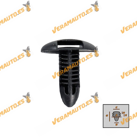 Set of 5 Staples Lexus ES (XV40) GS (S190) IS (XE1) | Toyota Prius Verso for Upholstery OEM 90467-06175
