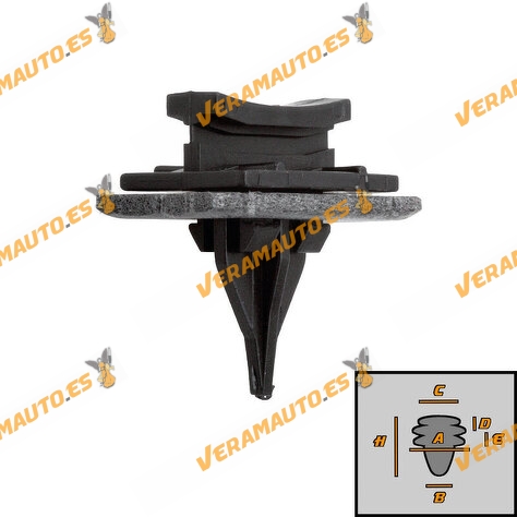 Set of 10 Ford Transit | Transit Tourneo Connect | OEM Windscreen Moulding Fixing Clips Similar to YC15-B03180-AC