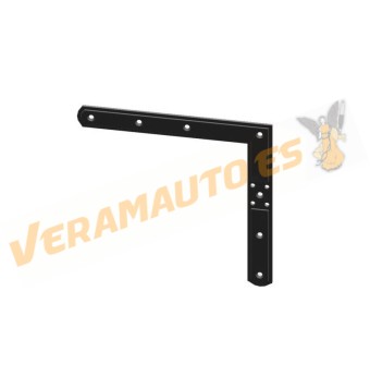 Escuadra de refuerzo para contraventanas | Acero Negro | 90 x 25 mm | Izquierda o Derecha