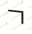 Reinforcement bracket for shutters | Black Steel | 90 x 25 mm | Left or Right