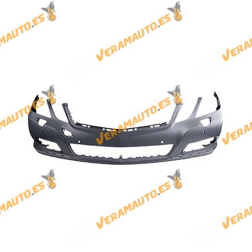 Bumper Mercedes E-Class W212 Elegance from 2009 to 2013 | Headlamp Washer Hollow | Sensor Hollow | Primed | OEM 2128801540