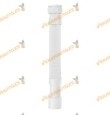 Tubo Sifón Extensible Reforzado con Adaptador | Polipropileno | Blanco