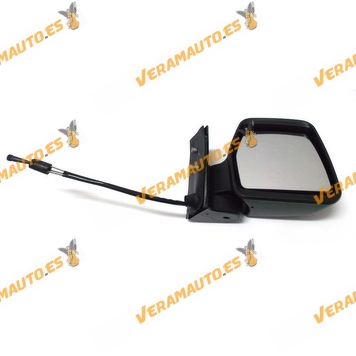 Espejo Retrovisor Citroen Jumpy Fiat Scudo Peugeot Expert Del 1996 Al 2006 Mando Mecanico Negro Derecho