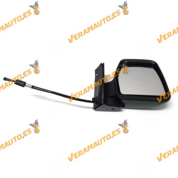 Rear View Mirror Right Citroen Jumpy Fiat Scudo Peugeot Expert From 1996 to 2006 Black Mechanic Control