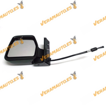 Rear View Mirror Left Citroen Jumpy Fiat Scudo Peugeot Expert From 1996 to 2006 Black Mechanic Control