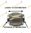 Tubo Malla Flexible Flexo Universal de Escape 57 X 100 mm en Acero Inoxidable