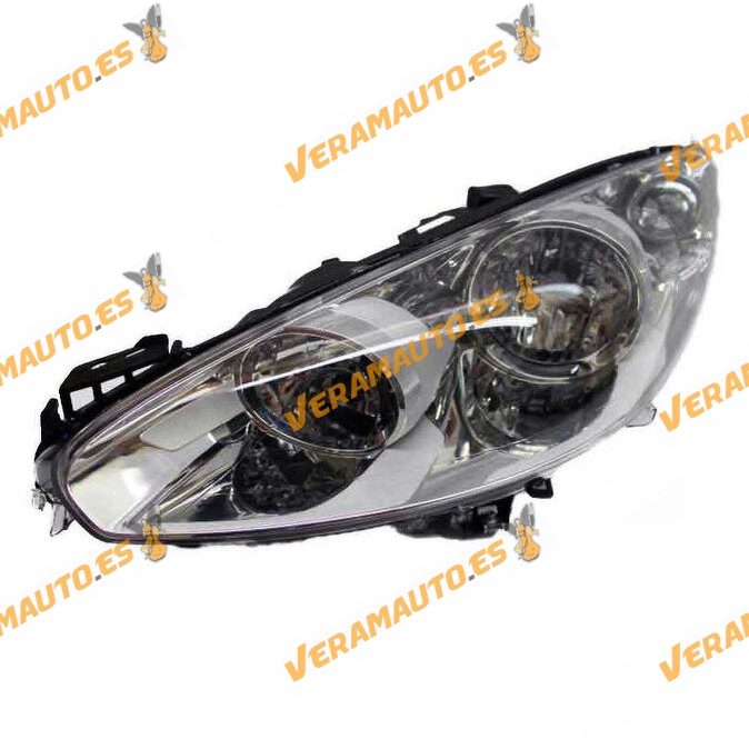 Faro Peugeot 308 de 2011 a 2013 | RCZ de 2013 a 2016 | Izquierdo | Lamparas H7 y H1 | Cromado | OEM 6208X6