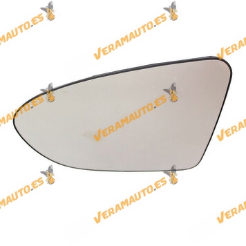 Cristal de Espejo Retrovisor Nissan Qashqai Desde 2006 hasta 2014 Izquierdo Convexo Termico OEM 96302BR72A 96366-JD11