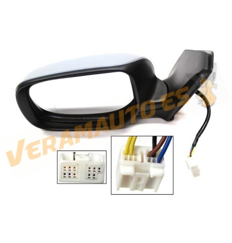 Espejo Retrovisor Izquierdo Toyota Avensis (T25) de 2003 a 2006 | Electrico Imprimado 5 Pines Rectangular | OEM 8790605140