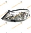 faro opel astra g 1998 al 2004 lamparas h7 y hb3 fondo cromado