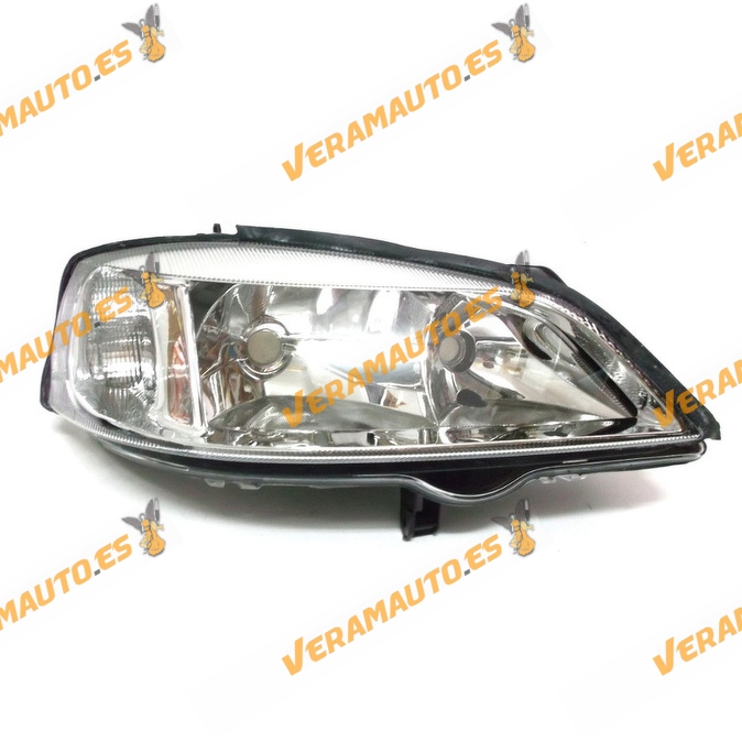 faro opel astra g del 1998 al 2004 lamparas h7 y hb3 fondo cromado delantero derecho