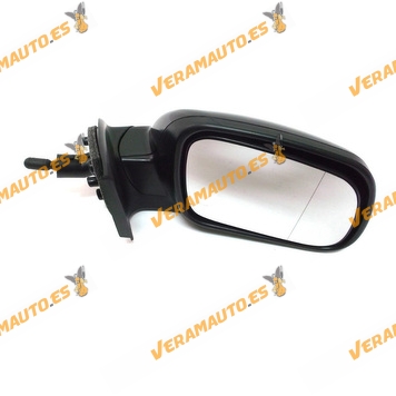 Espejo Retrovisor Peugeot 307 Con Mando Mecanico Derecho 3 y 5 Puertas Negro Excluido Cabrio