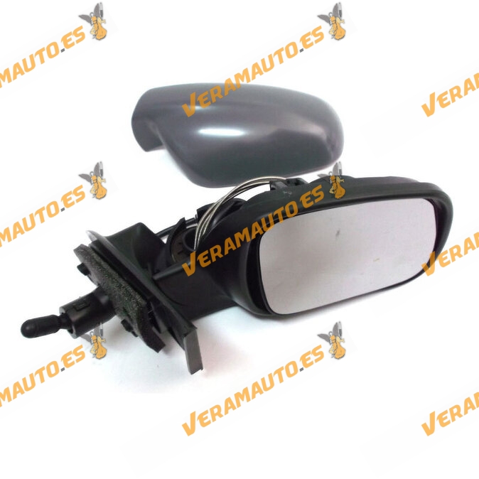 Espejo Retrovisor Peugeot 307 Del 2001 Al 2009 Con Mando Mecanico Derecho Imprimado No Valido Para Cabrio