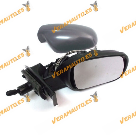 Espejo Retrovisor Peugeot 307 Del 2001 Al 2009 Con Mando Mecanico Derecho Imprimado No Valido Para Cabrio