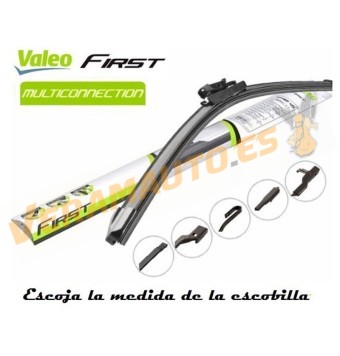 Escobilla Limpia Flexible Valeo First Multiconnection 4 Multi-Adaptado