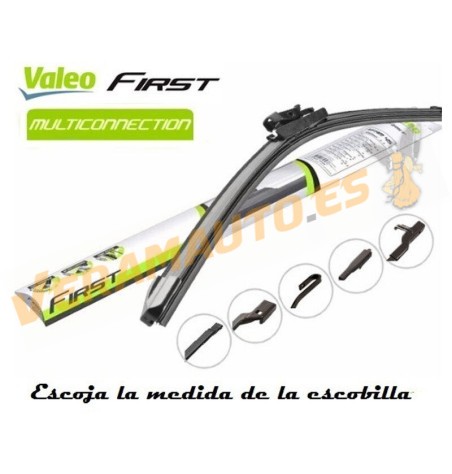 Escobilla Limpia Flexible Valeo First Multiconnection 4 Multi-Adaptado