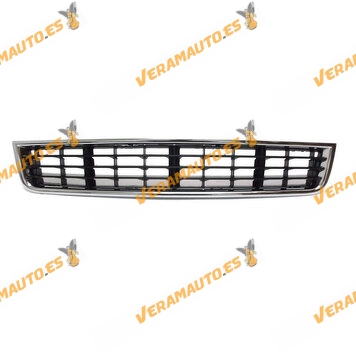 Bumper central Front Grille Audi A4 2000 to 2004 With Chromed Frame