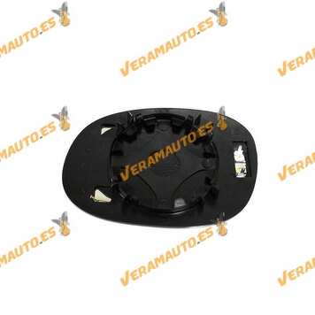 Cristal Espejo Retrovisor Citroen C3 Peugeot 206 Y 1007 Termico Convexo Delantero Derecho Similar 8151gf